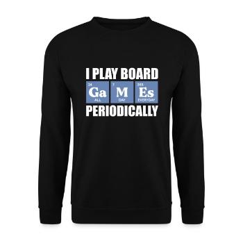 Board Game Board Games Game Night Games Gift - Unisex Sweatshirt - black - Front - Alina (178cm) & Michal (187cm)