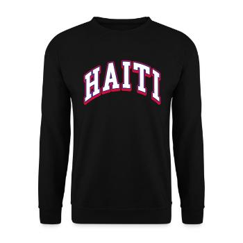 Haiti Haitianer Karibik Urlaub - Unisex Pullover - Schwarz - Vorne - Alina (178cm) & Michal (187cm)