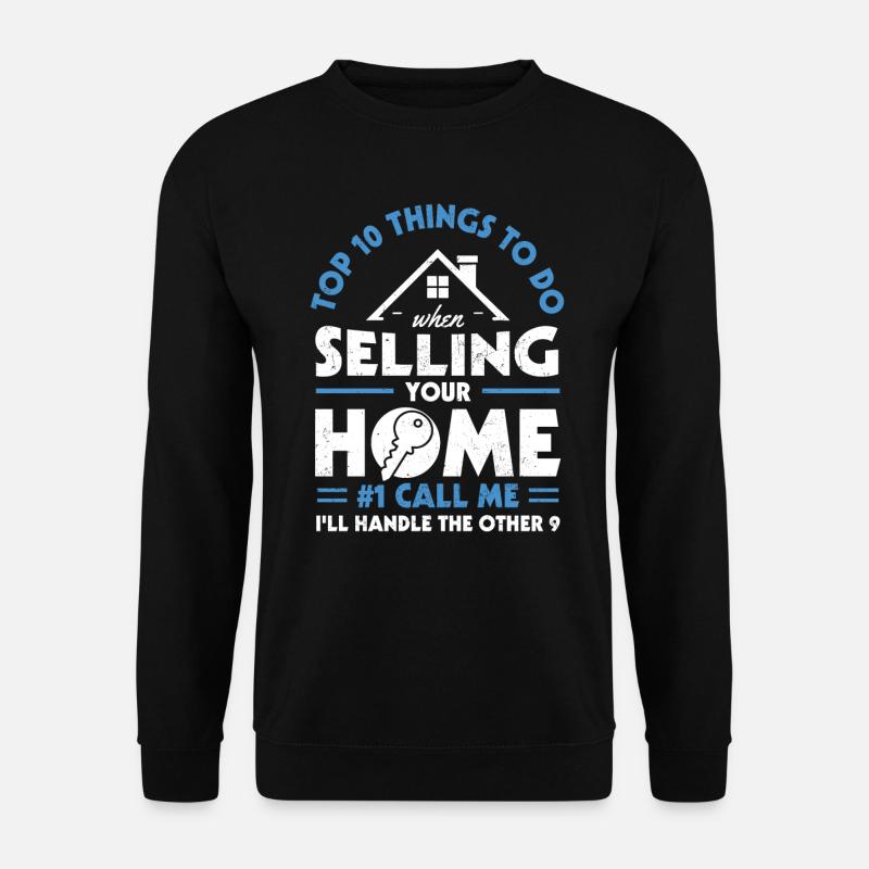 Immobilienmakler - Unisex Pullover - Schwarz