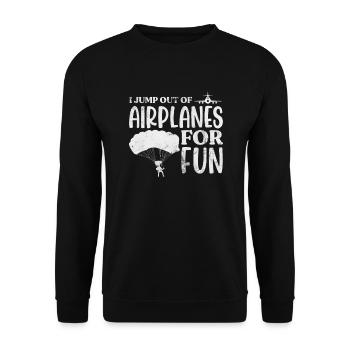 Skydive - Sweat-shirt Unisexe - noir - Devant - Alina (178cm) & Michal (187cm)
