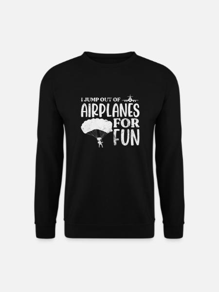 Skydive - Unisex Pullover - Schwarz