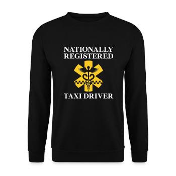 Taxi - Sweat-shirt Unisexe - noir - Devant - Alina (178cm) & Michal (187cm)
