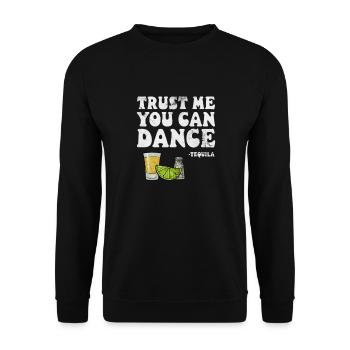 Tequila - Unisex Sweatshirt - black - Front - Alina (178cm) & Michal (187cm)