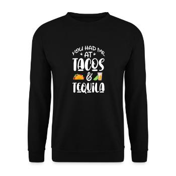 Tequila Sunrise Booze Party Mexique Cadeau - Sweat-shirt Unisexe - noir - Devant - Alina (178cm) & Michal (187cm)