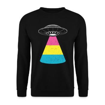 Alien - Unisex Pullover - Schwarz - Vorne - Alina (178cm) & Michal (187cm)