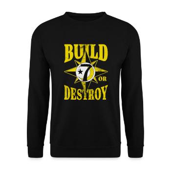 Muslim - Unisex Sweatshirt - black - Front - Alina (178cm) & Michal (187cm)