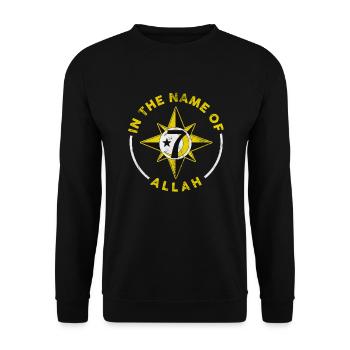 Muslim - Unisex Sweatshirt - black - Front - Alina (178cm) & Michal (187cm)