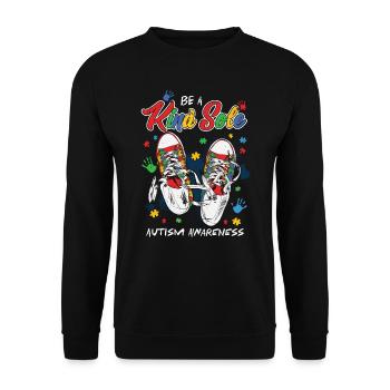 Autisme - Sweat-shirt Unisexe - noir - Devant - Alina (178cm) & Michal (187cm)