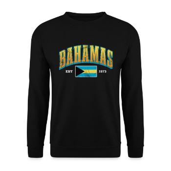 Bahamas - Unisex Sweatshirt - black - Front - Alina (178cm) & Michal (187cm)