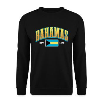 Bahamas Île des Caraïbes Cadeau d’été de l’Atlantique - Sweat-shirt Unisexe - noir - Devant - Alina (178cm) & Michal (187cm)