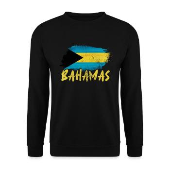 Bahamas - Unisex Sweatshirt - black - Front - Alina (178cm) & Michal (187cm)