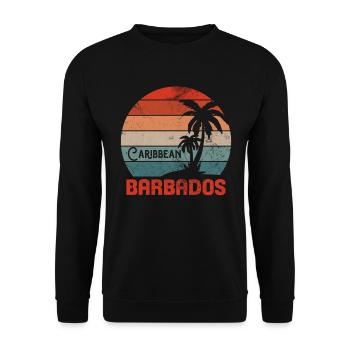 Barbados - Unisex Pullover - Schwarz - Vorne - Alina (178cm) & Michal (187cm)