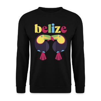 Belize Latino Belizean Belizean Maya Gift - Unisex Sweatshirt - black - Front - Alina (178cm) & Michal (187cm)