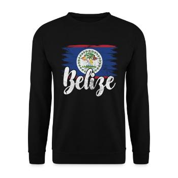 Belize - Unisex Sweatshirt - black - Front - Alina (178cm) & Michal (187cm)