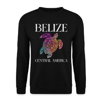 Belize - Unisex Pullover - Schwarz - Vorne - Alina (178cm) & Michal (187cm)