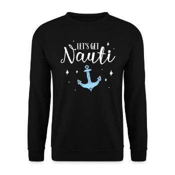 Enterrement de vie de jeune fille de garçon - Sweat-shirt Unisexe - noir - Devant - Alina (178cm) & Michal (187cm)