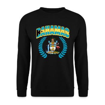 Bahamas Caribbean Island Atlantic Summer Gift - Unisex Sweatshirt - black - Front - Alina (178cm) & Michal (187cm)