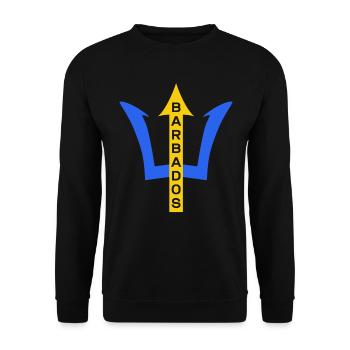 Barbados Karibik Bajan Urlaub Geschenk - Unisex Pullover - Schwarz - Vorne - Alina (178cm) & Michal (187cm)
