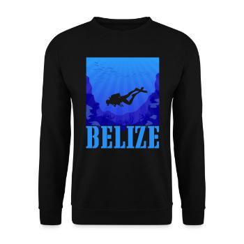 Belize Latino Belizer Belizerin Maya Geschenk - Unisex Pullover - Schwarz - Vorne - Alina (178cm) & Michal (187cm)