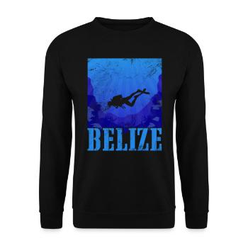 Belize - Unisex Sweatshirt - black - Front - Alina (178cm) & Michal (187cm)