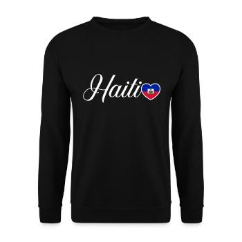 Haiti Haitianer Karibik Urlaub - Unisex Pullover - Schwarz - Vorne - Alina (178cm) & Michal (187cm)