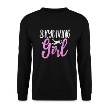Skydive - Sweat-shirt Unisexe - noir - Devant - Alina (178cm) & Michal (187cm)