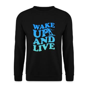 Wakeboard Wakeboarder Wakeboard Cadeau - Sweat-shirt Unisexe - noir - Devant - Alina (178cm) & Michal (187cm)