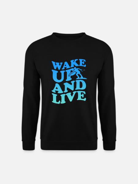 Wakeboard Wakeboarder Wakeboarding Geschenk - Unisex Pullover - Schwarz