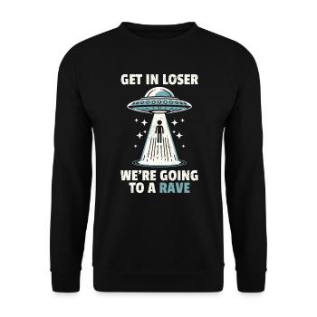 Alien - Unisex Pullover - Schwarz - Vorne - Alina (178cm) & Michal (187cm)