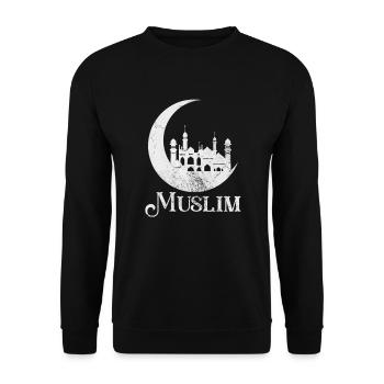 Muslim - Unisex Sweatshirt - black - Front - Alina (178cm) & Michal (187cm)