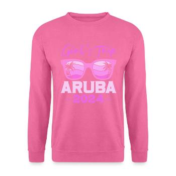 Aruba Caribbean Summer Ocean Beach Gift - Unisex Sweatshirt - pink - Front