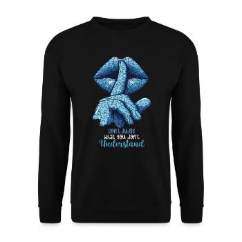 Autisme - Sweat-shirt Unisexe - noir - Devant - Alina (178cm) & Michal (187cm)
