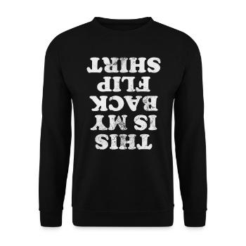 Backflip - Unisex Sweatshirt - black - Front - Alina (178cm) & Michal (187cm)