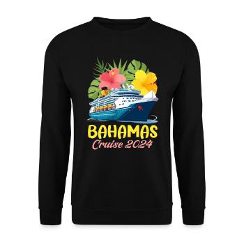 Bahamas Caribbean Island Atlantic Summer Gift - Unisex Sweatshirt - black - Front - Alina (178cm) & Michal (187cm)