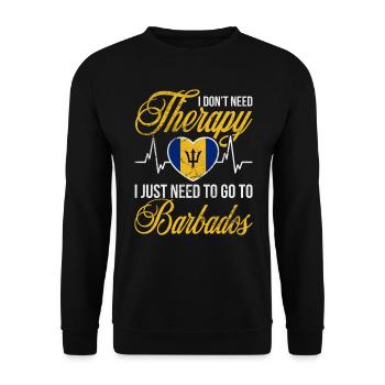 Barbados - Unisex Pullover - Schwarz - Vorne - Alina (178cm) & Michal (187cm)