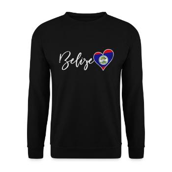 Belize - Unisex Sweatshirt - black - Front - Alina (178cm) & Michal (187cm)