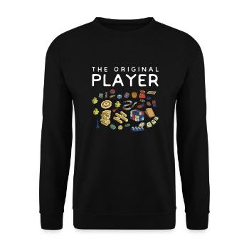 Board Game Board Games Game Night Games Gift - Unisex Sweatshirt - black - Front - Alina (178cm) & Michal (187cm)