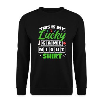 Board Game Board Games Game Night Games Gift - Unisex Sweatshirt - black - Front - Alina (178cm) & Michal (187cm)