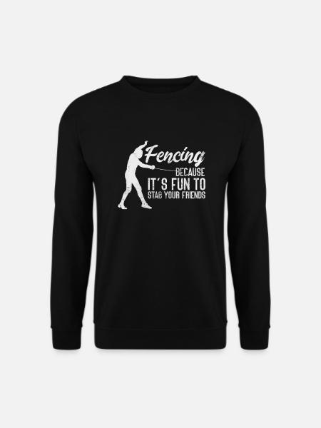 Fechten - Unisex Pullover - Schwarz