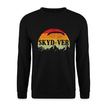 Skydive - Sweat-shirt Unisexe - noir - Devant - Alina (178cm) & Michal (187cm)