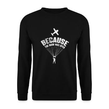 Skydive - Sweat-shirt Unisexe - noir - Devant - Alina (178cm) & Michal (187cm)
