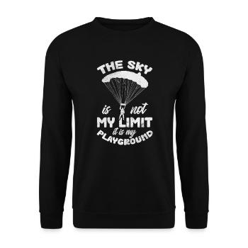 Skydive - Sweat-shirt Unisexe - noir - Devant - Alina (178cm) & Michal (187cm)