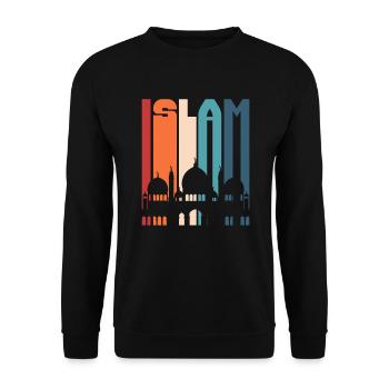 Muslim Islam Allah Ramadan Kareem Gift - Unisex Sweatshirt - black - Front - Alina (178cm) & Michal (187cm)