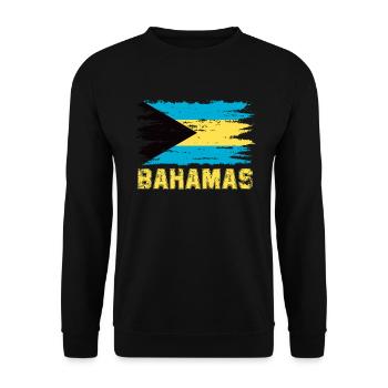 Bahamas Île des Caraïbes Cadeau d’été de l’Atlantique - Sweat-shirt Unisexe - noir - Devant - Alina (178cm) & Michal (187cm)
