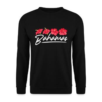 Bahamas Caribbean Island Atlantic Summer Gift - Unisex Sweatshirt - black - Front - Alina (178cm) & Michal (187cm)