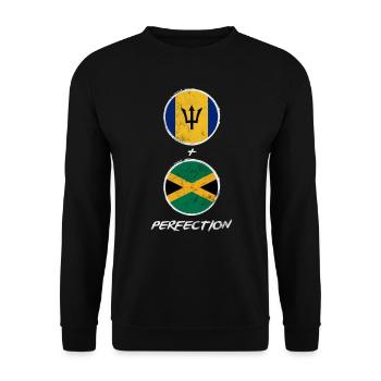 Barbados - Unisex Pullover - Schwarz - Vorne - Alina (178cm) & Michal (187cm)