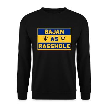 Barbados Karibik Bajan Urlaub Geschenk - Unisex Pullover - Schwarz - Vorne - Alina (178cm) & Michal (187cm)