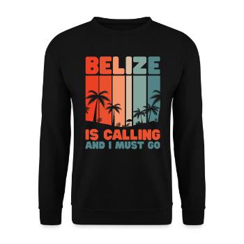 Belize Latino Belizer Belizerin Maya Geschenk - Unisex Pullover - Schwarz - Vorne - Alina (178cm) & Michal (187cm)