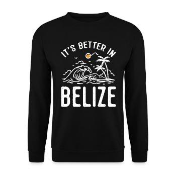 Belize Latino Belizer Belizerin Maya Geschenk - Unisex Pullover - Schwarz - Vorne - Alina (178cm) & Michal (187cm)