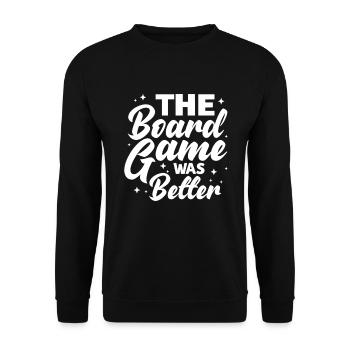 Board Game Board Games Game Night Games Gift - Unisex Sweatshirt - black - Front - Alina (178cm) & Michal (187cm)